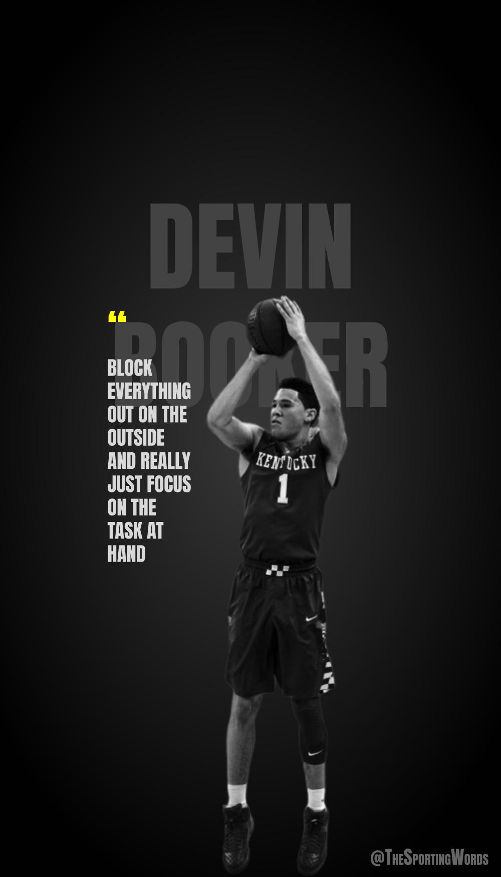Top 64 Basketball Player Devin Booker Quotes About Success the NBA and  Life  The Sporting Words