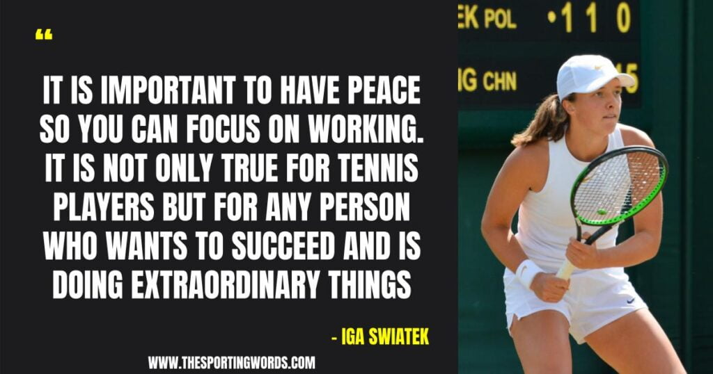 42 Inspiring Quotes From Tennis Player Iga Swiatek